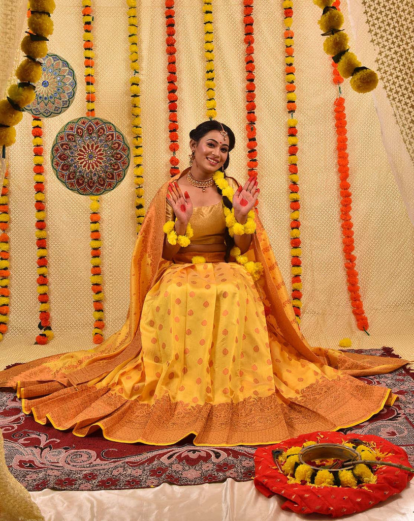 Yellow Dress for Haldi Function Online