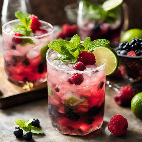 Berry Mojito Mocktail