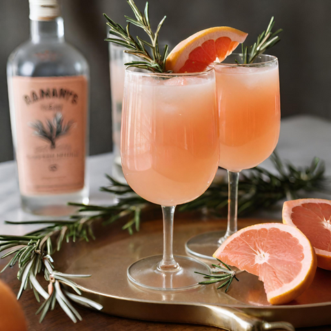 Rosemary Grapefruit Mocktail