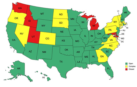 Hemp Derived THC State Map