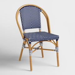 blue bistro chair