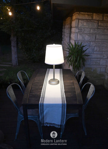 capri outdoor cordless lamp modern lantern