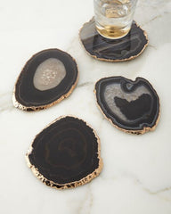 black agate coasters