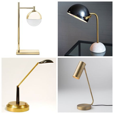collage of task lamps desk lamps cordless lamp