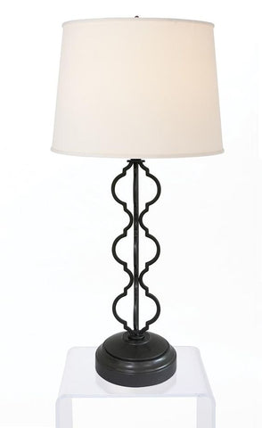 gun metal cordless table lamp 