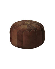 leather pouf