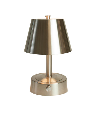 battery operated nickel mini lamp for restaurant table lighting