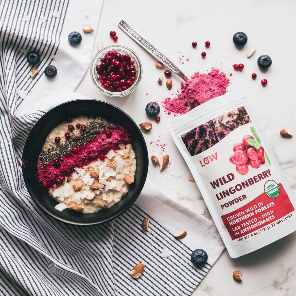 LOOV Lingonberry powder porridge