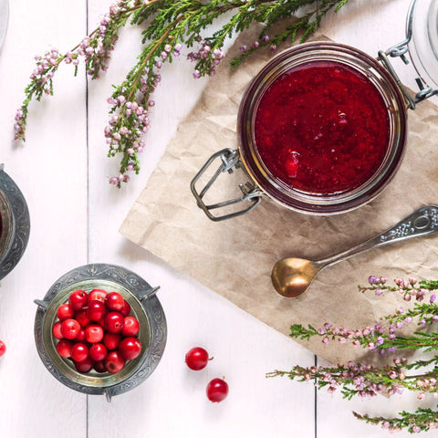 Cranberry Sauce with Whole Cranberries and Cranberry Powder Recipe