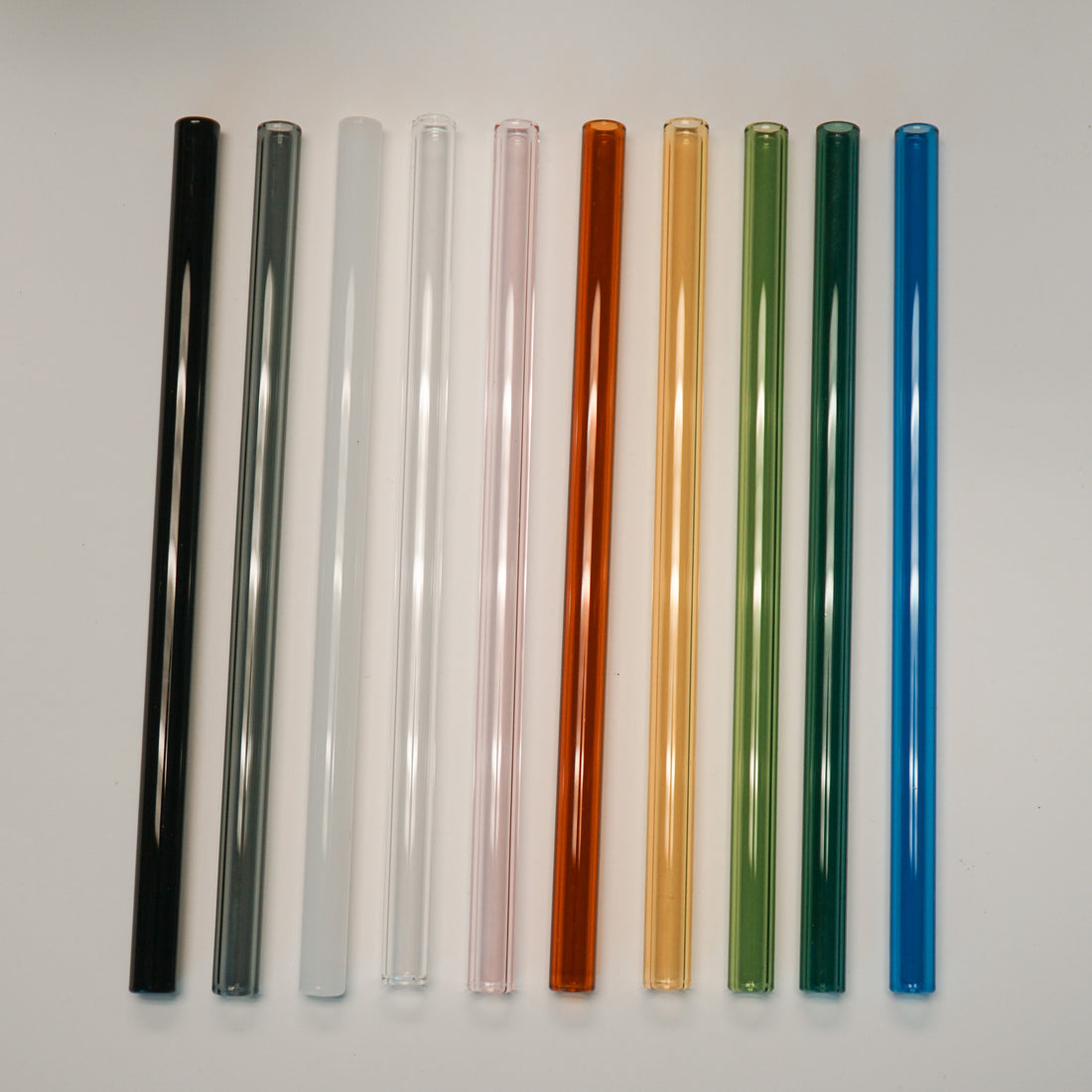 Ridged Glass Straws
