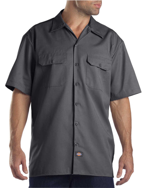 Dickies Short Sleeve Work Shirt Charcoal - Craze Fashion