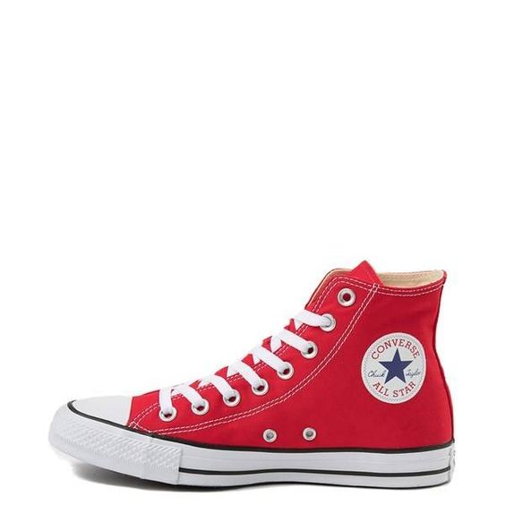 youth red high top converse