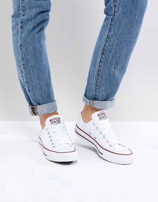 converse all star ox shoes optical white