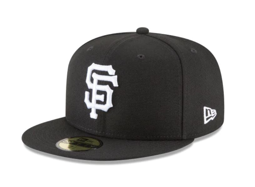 black and white new era cap