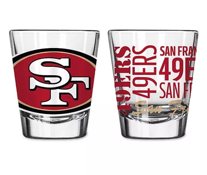 san francisco 49ers shot glasses