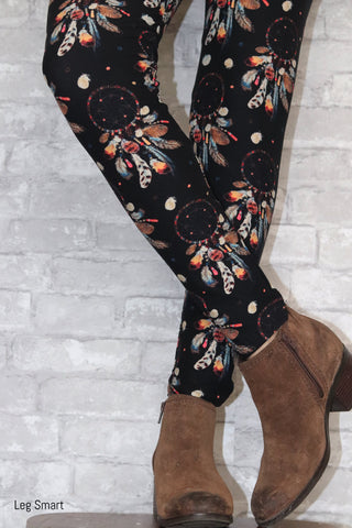 Leggings with ankle boots