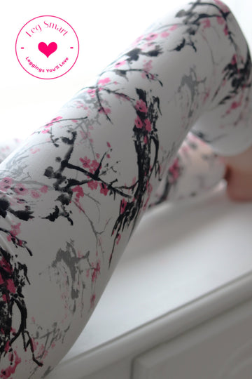 LEG-24 {Blast of Pink} Flamingo Gray Butter Soft Capri Leggings