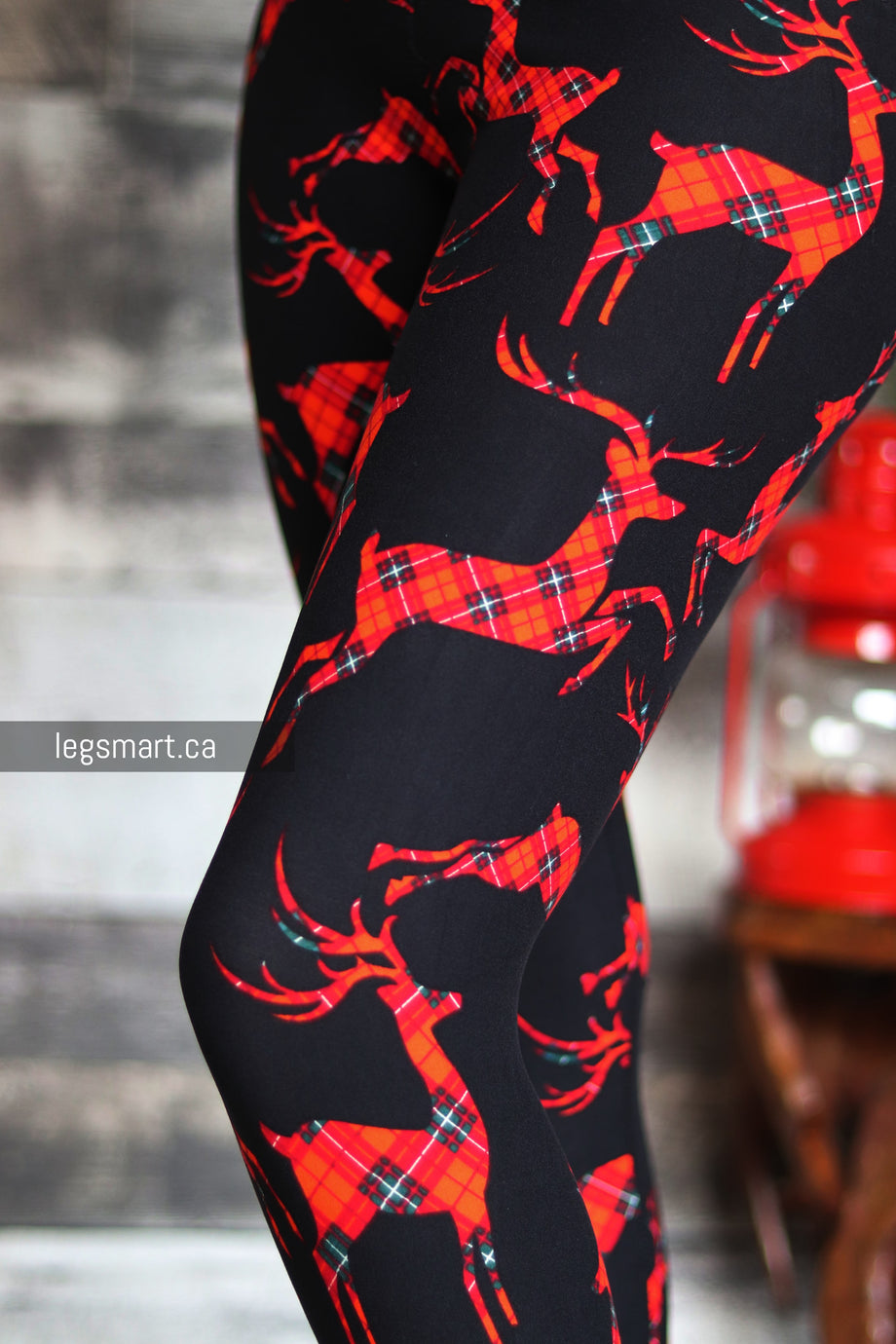 Cardinal Plaid Kids Leggings