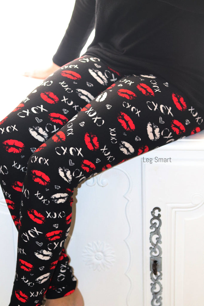 Women's Valentines Day Tights with Hearts Red Heart Sexy Leggings Skinny  Pant Patterned Red Heart Sporty Sweet, Black, Small : : Clothing,  Shoes & Accessories