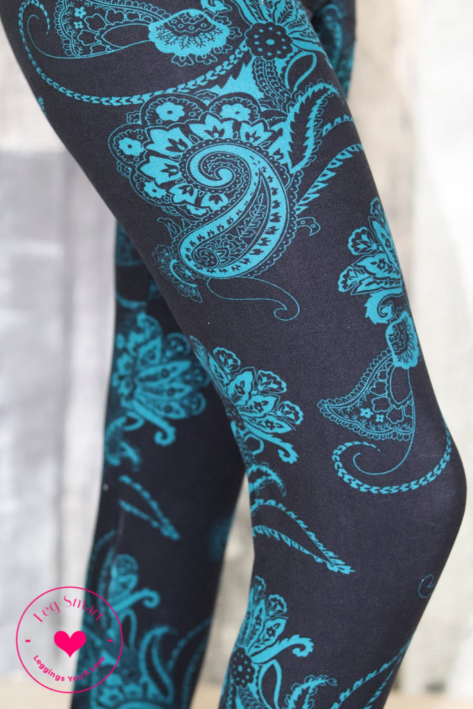 Calia Essential Ribbed Leggings Navy Blue Tropical Floral XS - $17 - From  Christina