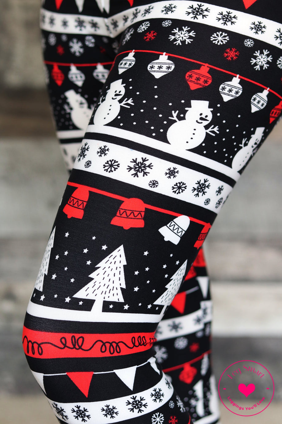 Reindeer Shuffle Kids Christmas Leggings – Leg Smart