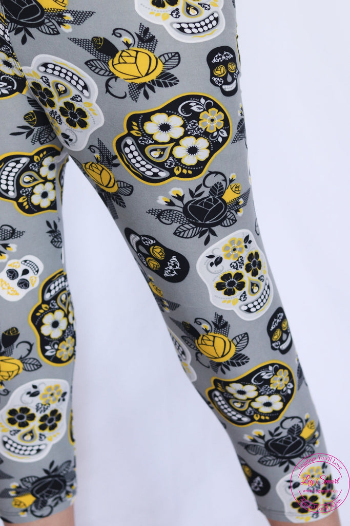 Sweet like Candy Skulls Printed Tights – Better Tights