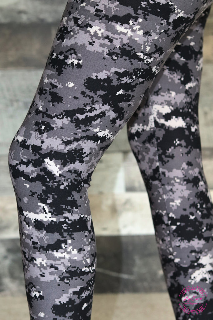 GAP, Bottoms, Gap Teen Youth Girl Leggings 416 Gray Black Camo