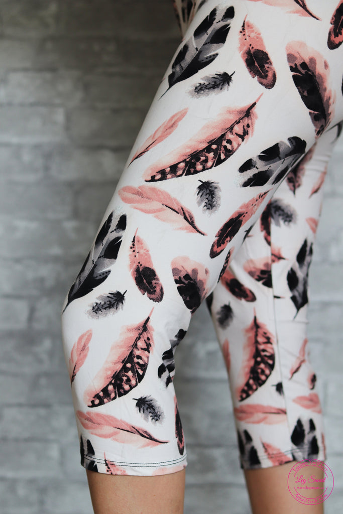 Hint of Pink Capri Leggings – Leg Smart