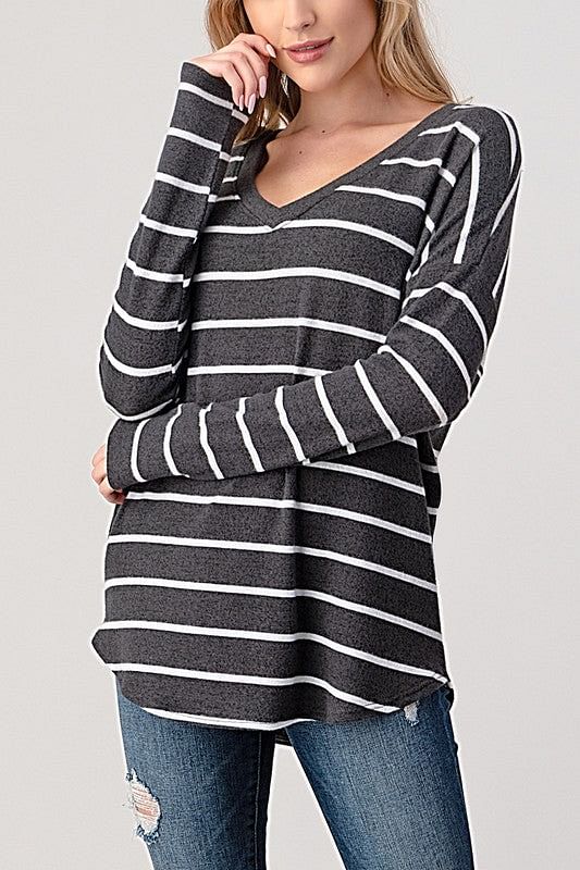 Long Sleeve Knit Dolman in Black – Leg Smart