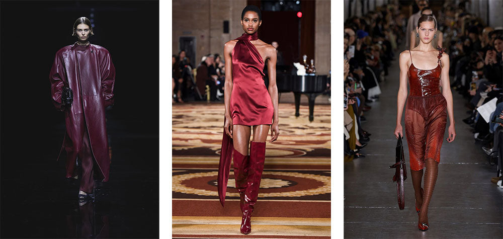 NYFW Fall 2024 Trend Red Wine