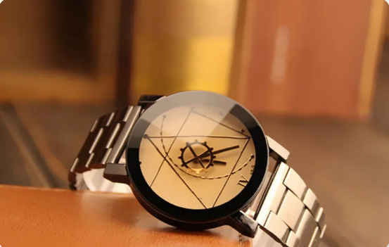 Watc Stainless Steel Watch for Man Quartz Analog Wrist Watch