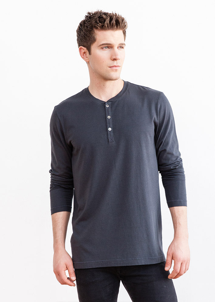 Classic Jersey Henley – AMVI COLLECTION