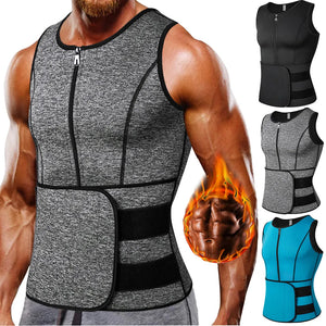 Neoprene Men's Shapers Sweat Vest Trainer Vest Adjustable - touringwellness