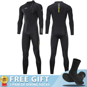 3MM Neoprene Wetsuit Surf Scuba Diving Suit Underwater Fishing Spearfishing Kitesurf Swimwear - touringwellness