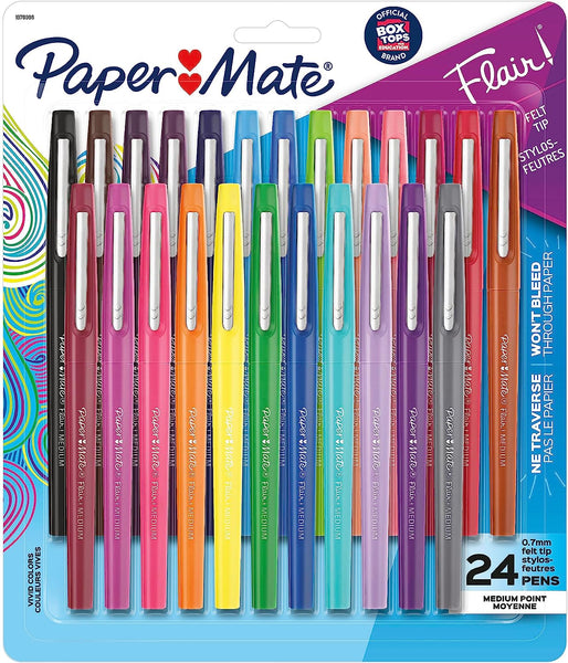 24 Pack Assorted Color Pens