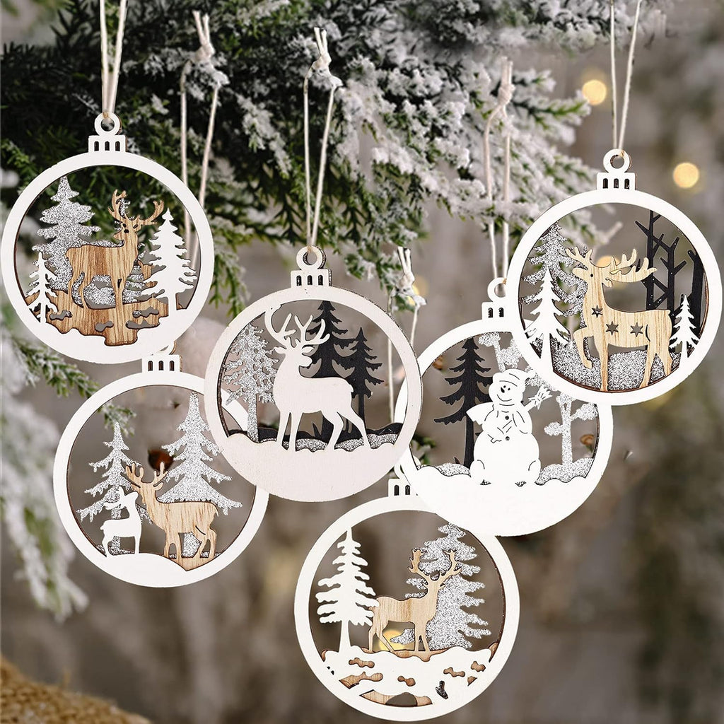 3D wood Christmas Ornaments - Amazon