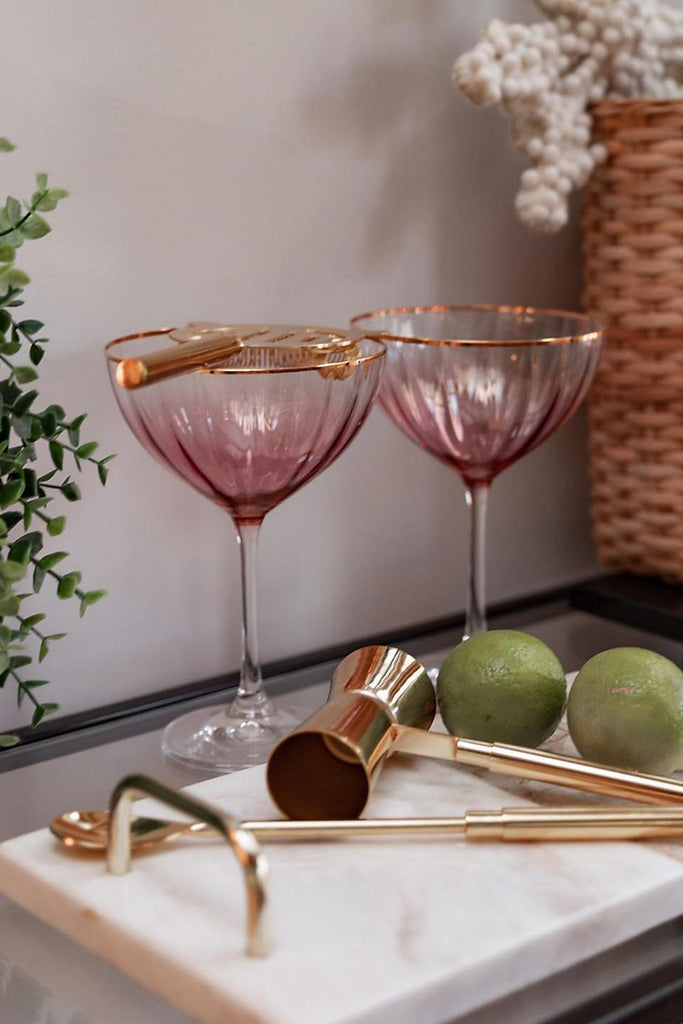 Waterfall Coupe Glasses from Anthropologie