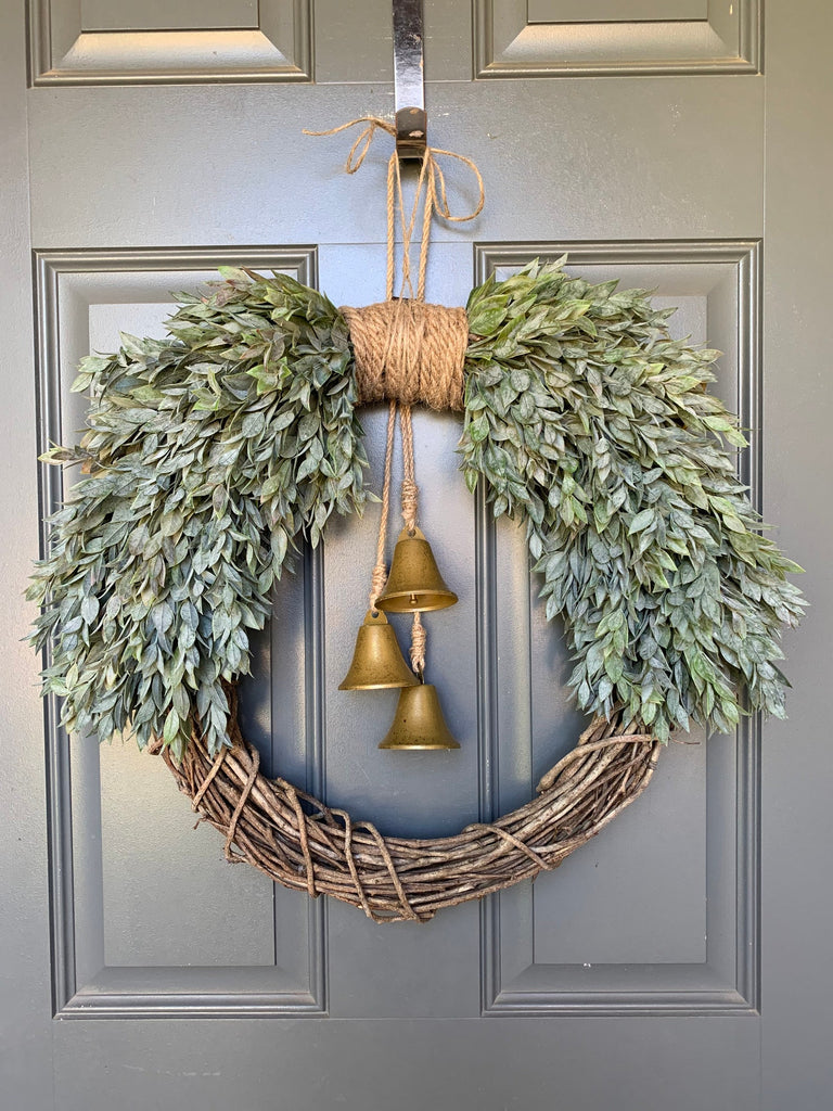 Hanging Bells Christmas Wreath