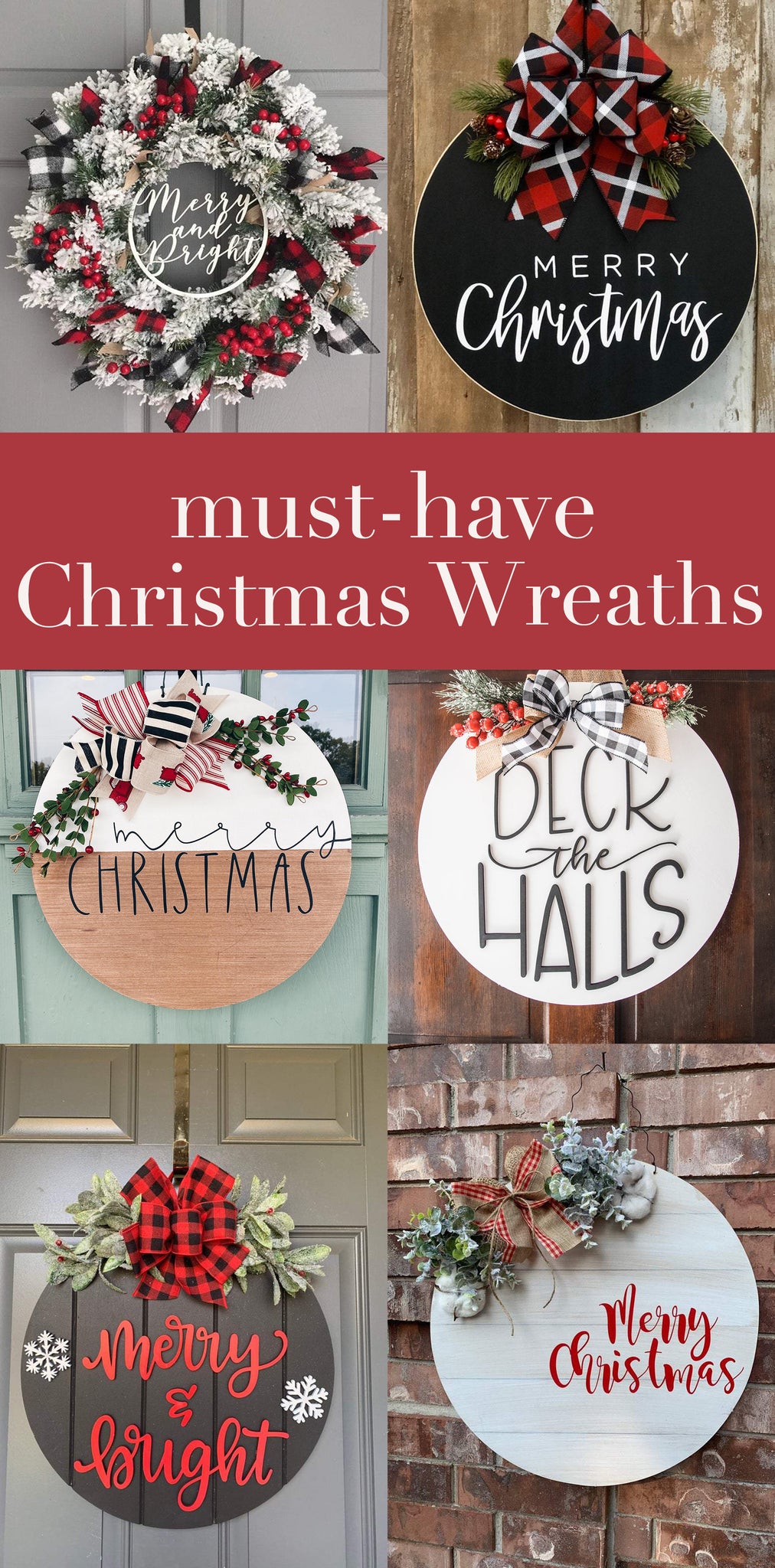 Christmas Wreaths - Best Christmas Wreaths - Christmas Decor - Christmas Door Hanger - Pretty Collected