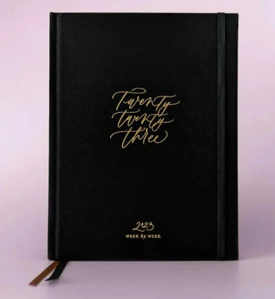 Black and Gold Foil Planner