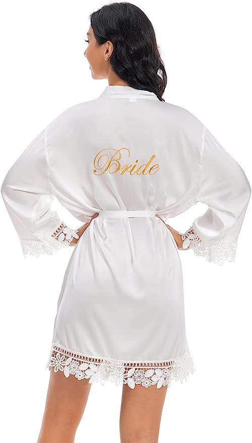 Bride Satin Robe