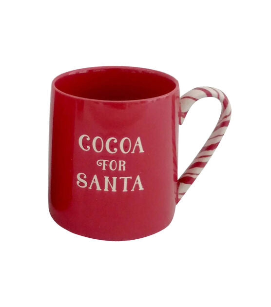 Cocoa for Santa Mug - Candy Cane Christmas Mug