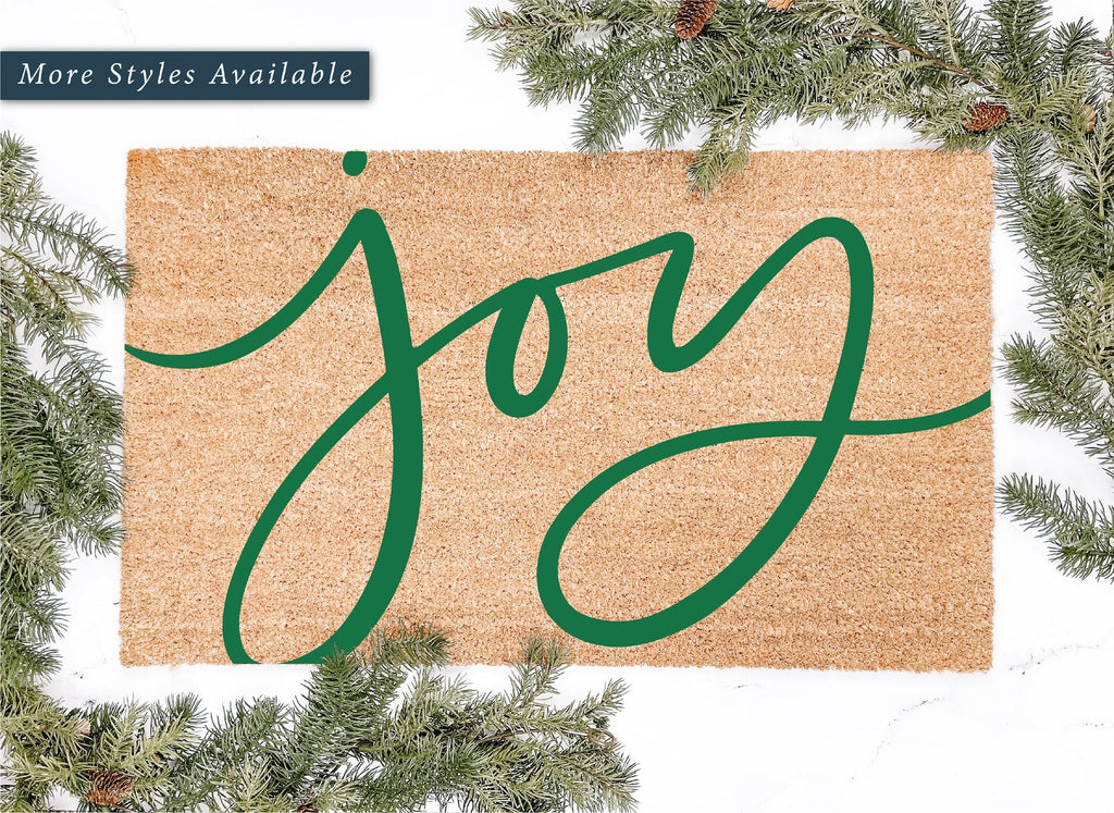 Joy Doormat - Modern Christmas Doormat