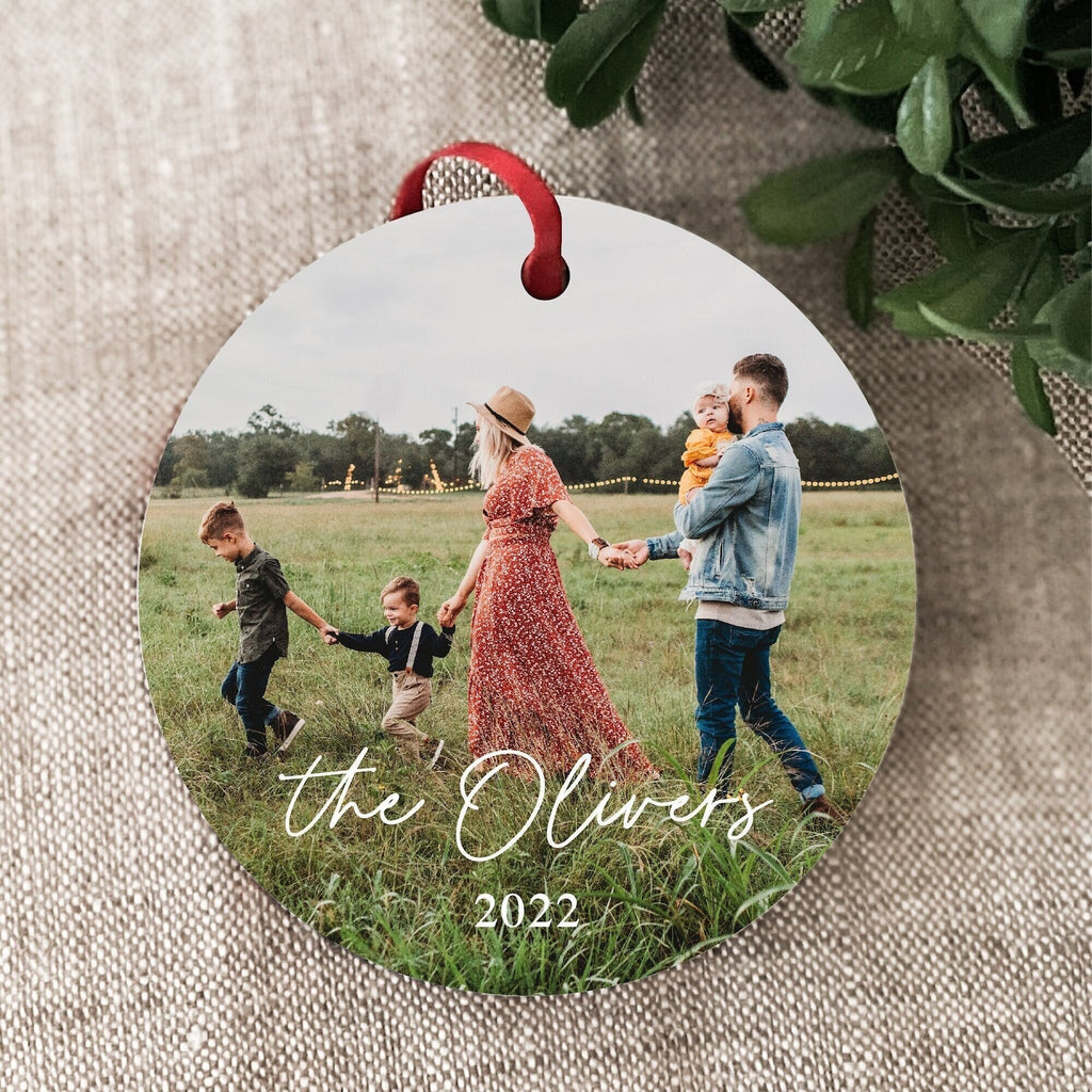 Custom Family Photo Ornament