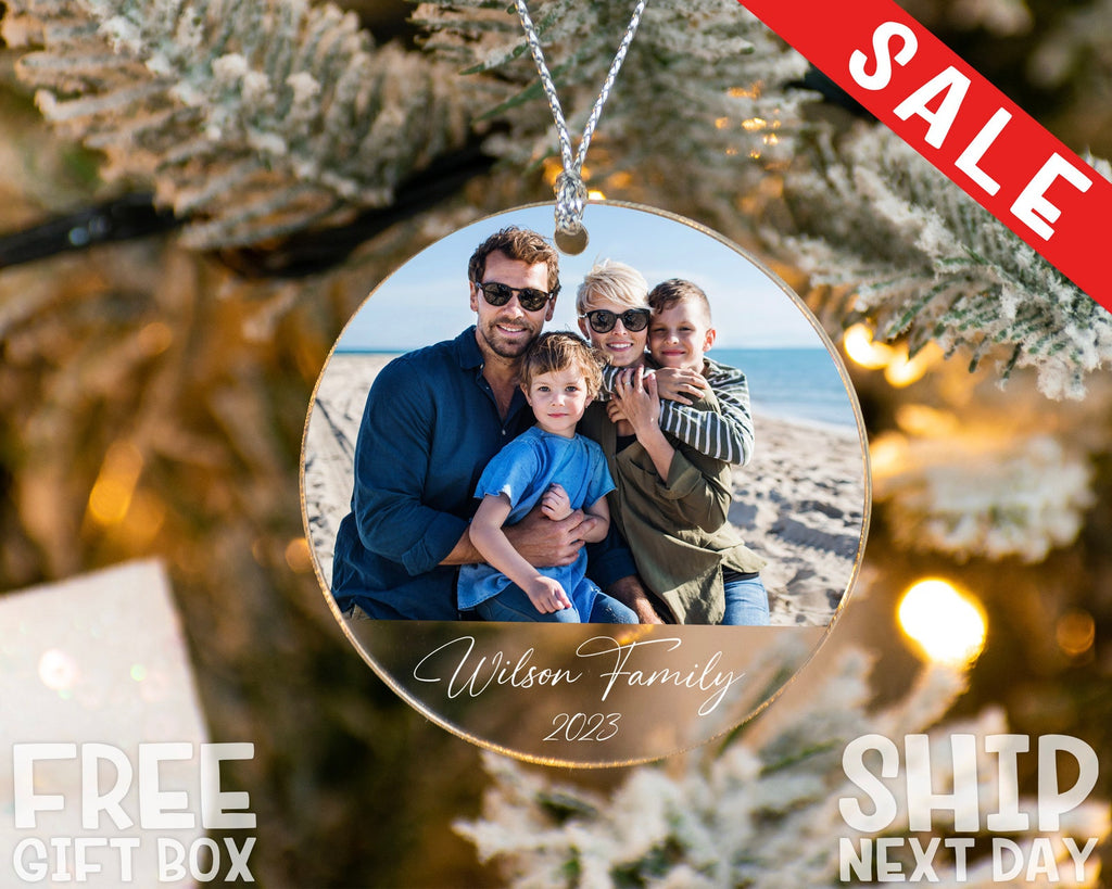 Custom Picture Ornament - Family Photo Ornament