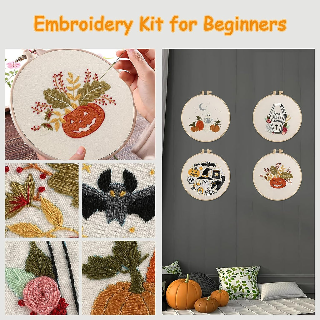 DIY Halloween Embroidery Kit