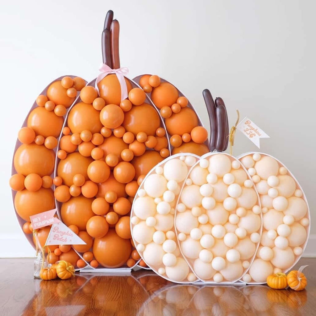 DIY Pumpkin Balloon Mosaic