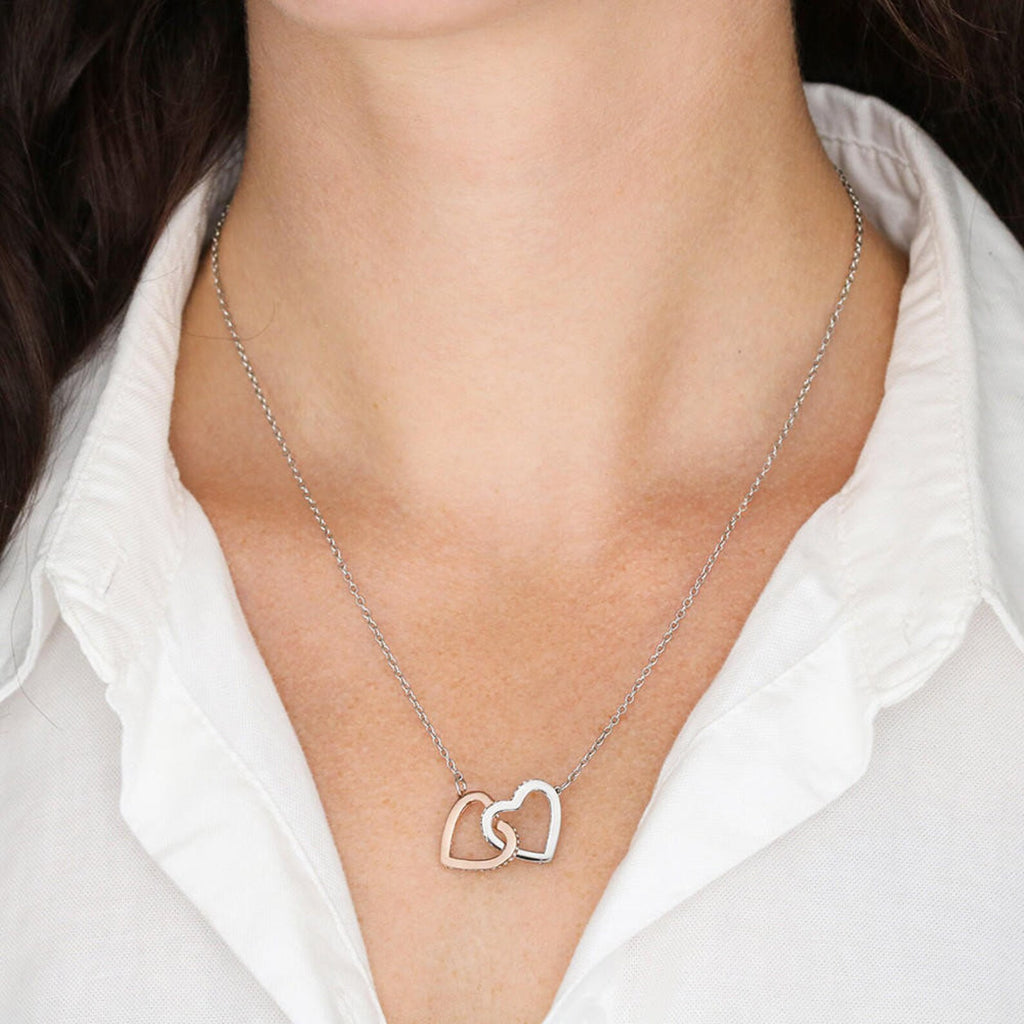 Double Heart Necklace - Gift for Her