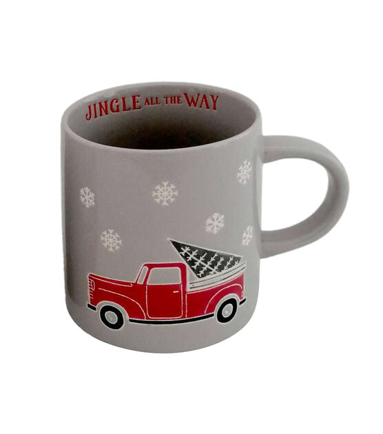 Farmhouse Red Truck Christmas Mug
