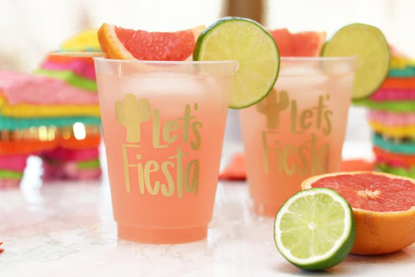 Fiesta Cups - Mexican Themed Birthday - Mexico Bachelorette Party Cups - Cinco De Mayo Decorations - Fiesta Party Favors